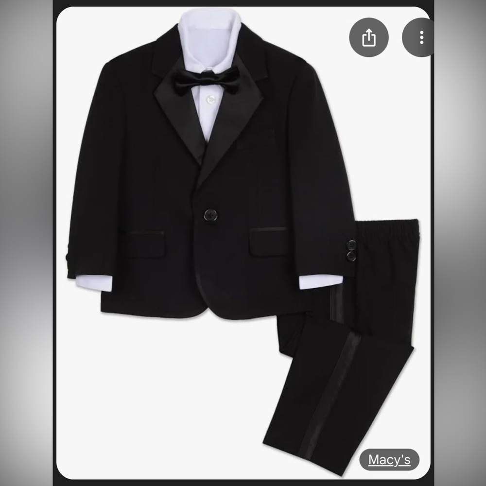 Nautica Black and White Formal Kids Set